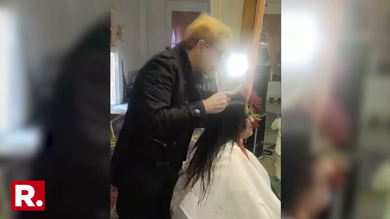 Viral Video Hairstylist Jawed Habib Spits On Woman's Hair While
